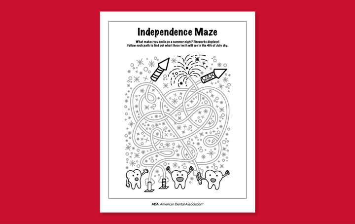Happy Fourth of July Independence Maze