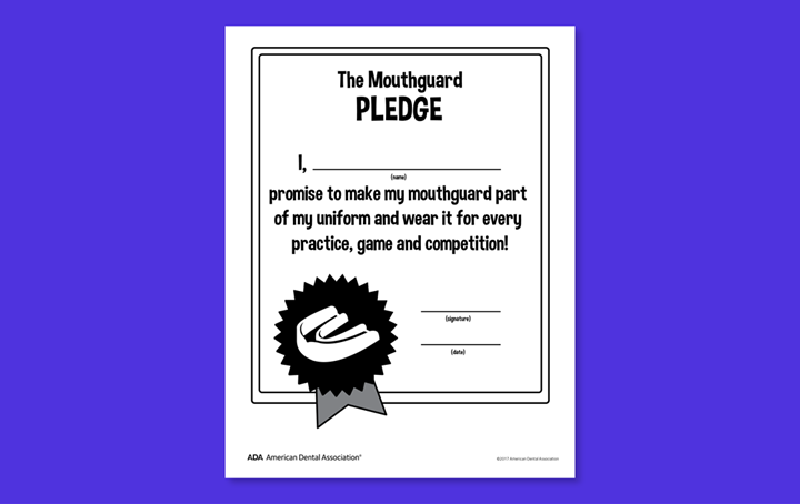 Sports Safety - Mouthguard Pledge