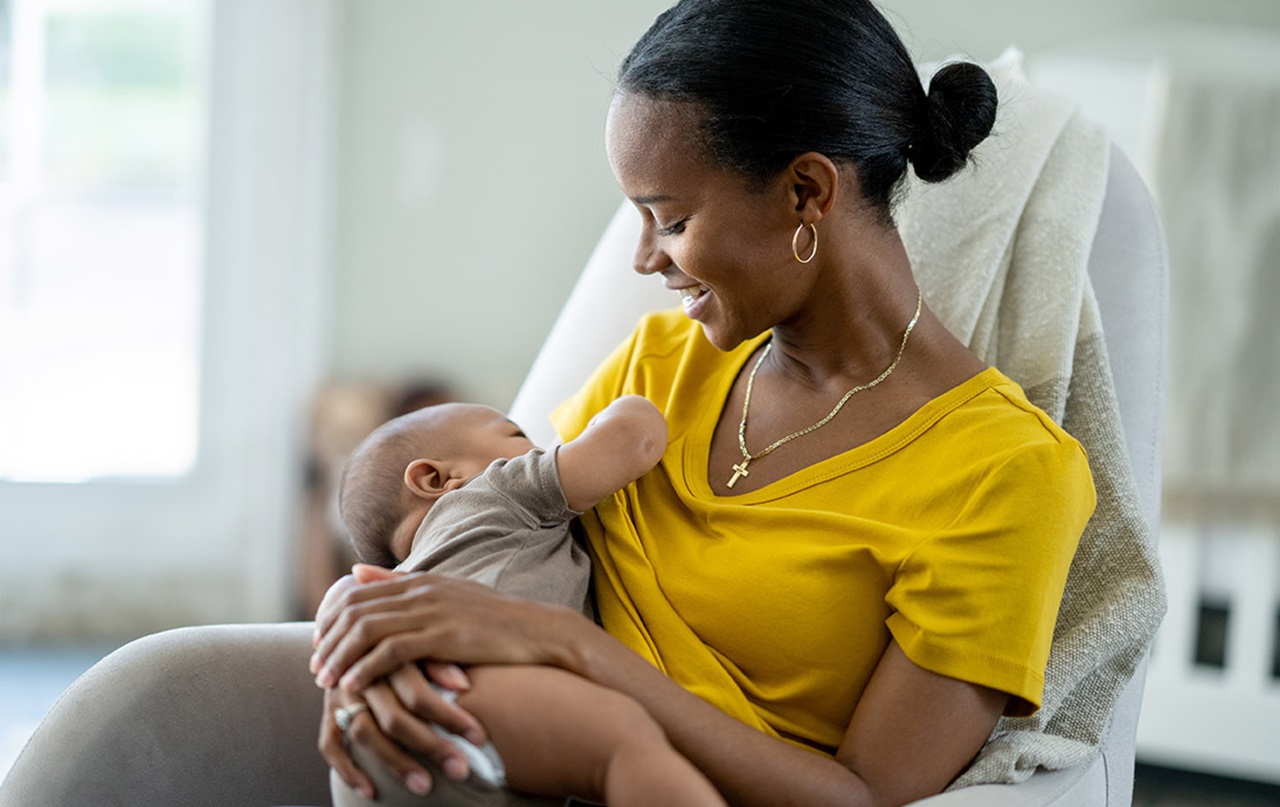 Woman breastfeeding