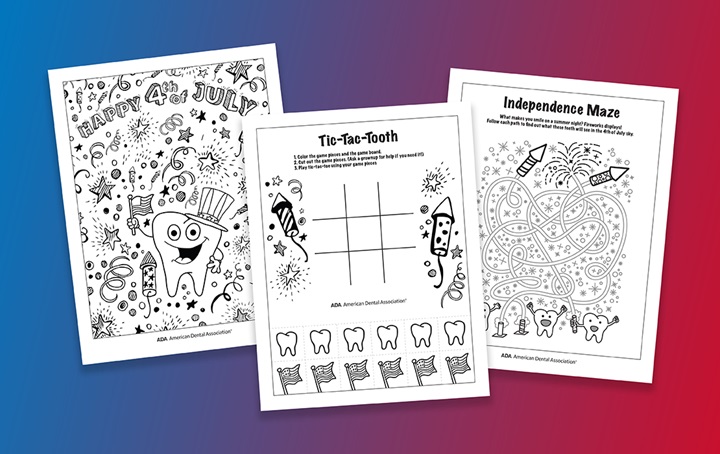 4th of July activity sheets